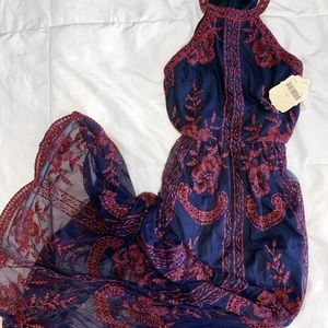 Altar’d State Lace Scalloped Maxi Dress - Size Small NWT